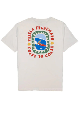Vissla Vissla Heren Coast To Coast Eco Tee Bone