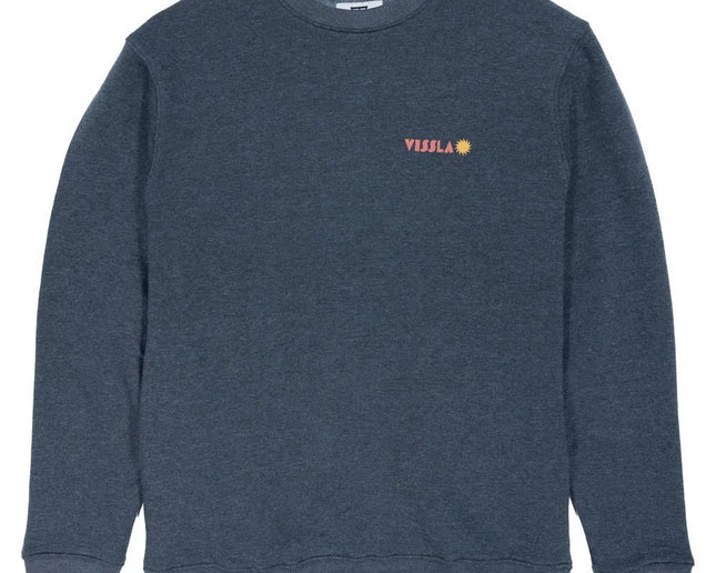 Vissla Vissla Heren Coastal Life Eco Fleece Crewneck Black Heather