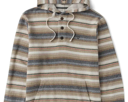 Vissla Vissla Heren Descanso Hooded Popover Light Khaki