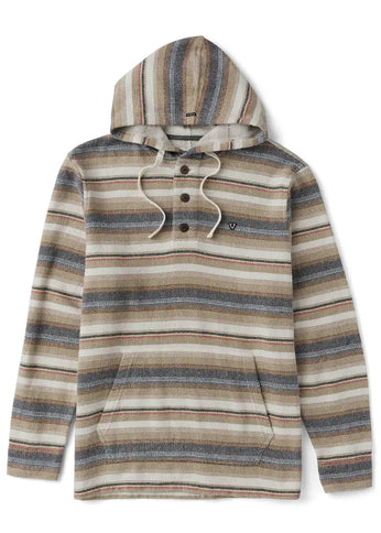 Vissla Vissla Heren Descanso Hooded Popover Light Khaki