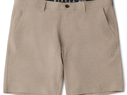 Vissla Vissla Heren Fin Box Hybrid 19.5" Walkshort Dark Khaki