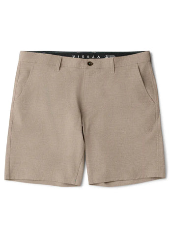 Vissla Vissla Heren Fin Box Hybrid 19.5" Walkshort Dark Khaki