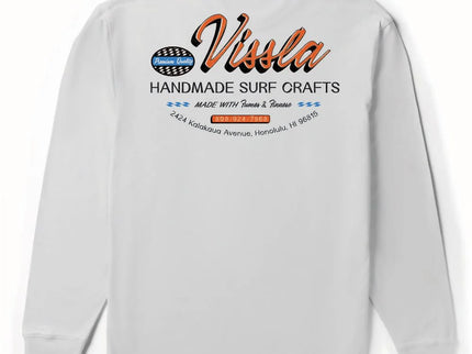 Vissla Vissla Heren Handmade Premium LS PKT Tee White