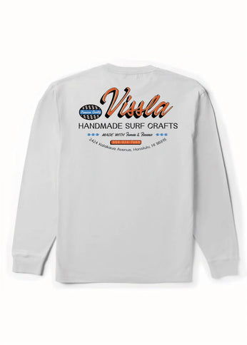 Vissla Vissla Heren Handmade Premium LS PKT Tee White