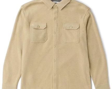 Vissla Vissla Heren Looper Polar Terry Eco LS Shirt Light Khaki