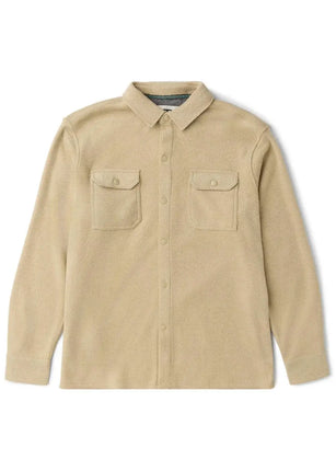 Vissla Vissla Heren Looper Polar Terry Eco LS Shirt Light Khaki
