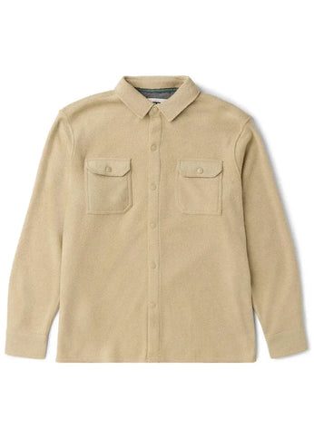 Vissla Vissla Heren Looper Polar Terry Eco LS Shirt Light Khaki