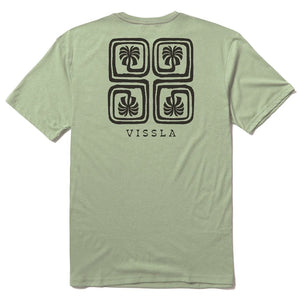 Vissla Vissla Heren Lost Coast Comp Lite Eco Tee Light Sage