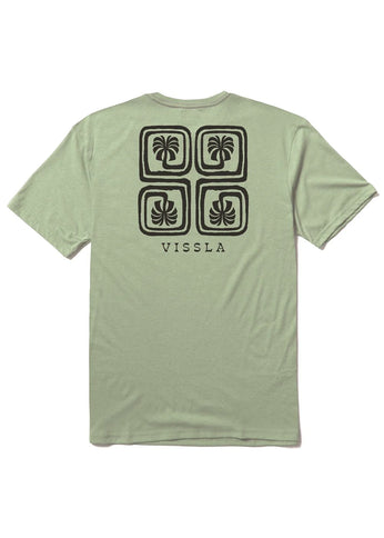 Vissla Vissla Heren Lost Coast Comp Lite Eco Tee Light Sage