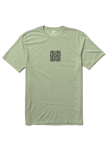 Vissla Vissla Heren Lost Coast Comp Lite Eco Tee Light Sage