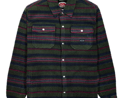 Vissla Vissla Heren Peaks Sherpa All Over Shirt Dark Naval