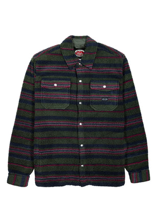 Vissla Vissla Heren Peaks Sherpa All Over Shirt Dark Naval
