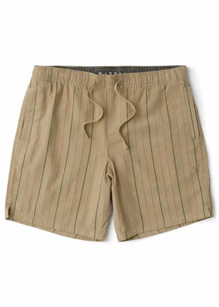 Vissla Vissla Heren Rails Cord 18" Elastic Walkshorts Light Khaki