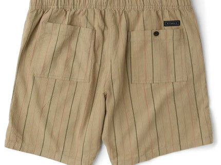 Vissla Vissla Heren Rails Cord 18" Elastic Walkshorts Light Khaki