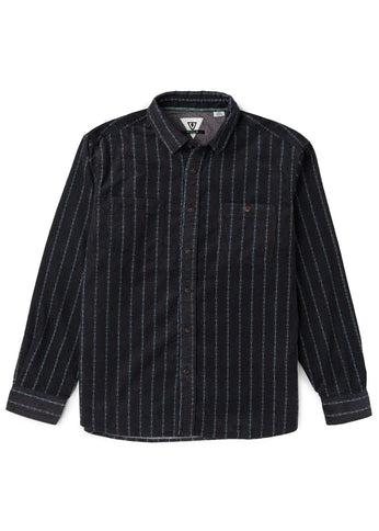 Vissla Vissla Heren Rails Cord Printed Eco LS Shirt Phantom