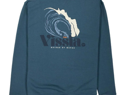 Vissla Vissla Heren Raised Crew Neck Sweater Dark Slate