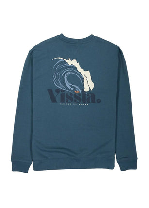 Vissla Vissla Heren Raised Crew Neck Sweater Dark Slate