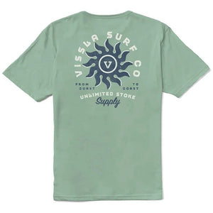 Vissla Vissla Heren Spins Organic Tee Jade