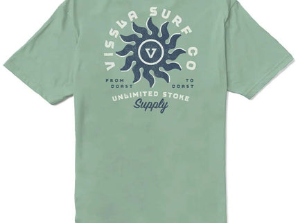 Vissla Vissla Heren Spins Organic Tee Jade