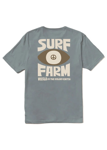Vissla Vissla Heren TEC Surf Farm Organic Tee Blue Haze
