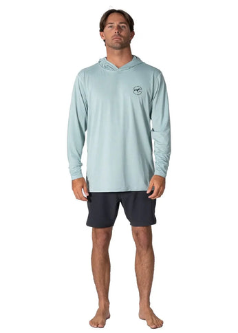 Vissla Vissla Heren Twisted Eco Hooded LS Lycra Sea Green