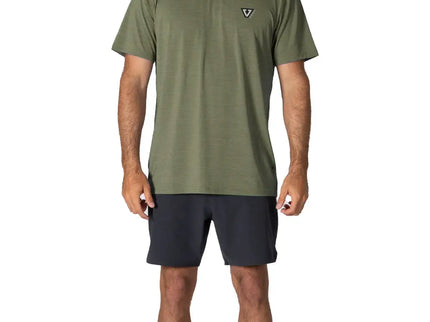 Vissla Vissla Heren Twisted Eco Short Sleeve Lycra Sea Army Heather