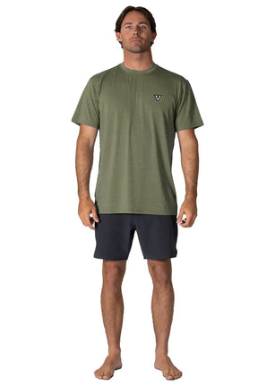 Vissla Vissla Heren Twisted Eco Short Sleeve Lycra Sea Army Heather