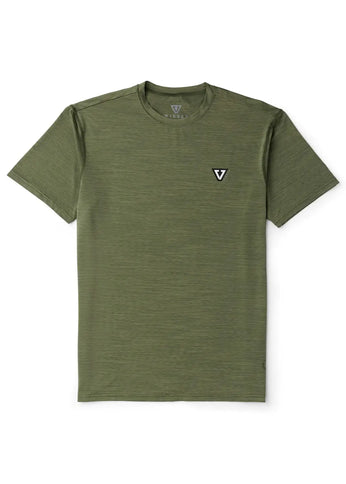 Vissla Vissla Heren Twisted Eco Short Sleeve Lycra Sea Army Heather