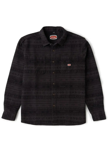 Vissla Vissla Heren Vadim Jacquard Eco Flannel Black