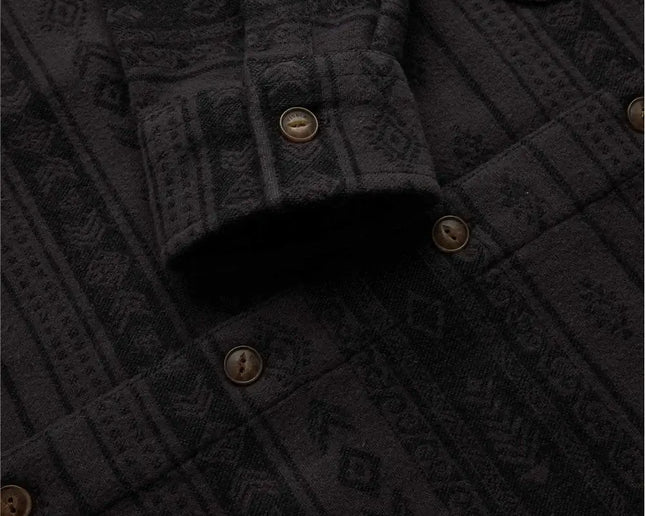 Vissla Vissla Heren Vadim Jacquard Eco Flannel Black