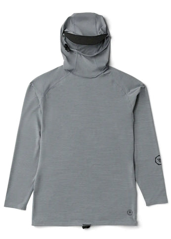 Vissla Vissla Heren Warm Seas Eco Hooded LS Lycra Grey Heather