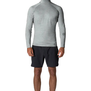Vissla Vissla Heren Warm Seas Eco Hooded LS Lycra Grey Heather