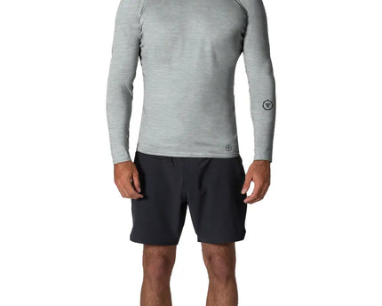 Vissla Vissla Heren Warm Seas Eco Hooded LS Lycra Grey Heather