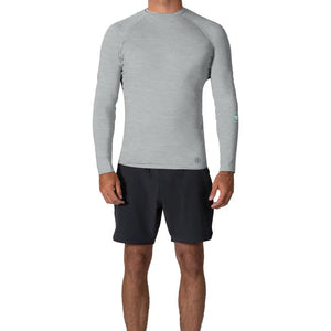 Vissla Vissla Heren Warm Seas Eco LS Lycra Grey Heather
