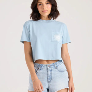 Volcom Volcom Dames Pocket Dial Tee Cali Blue