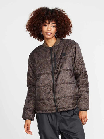 Volcom Volcom Dames Puff Off Jacket Espresso