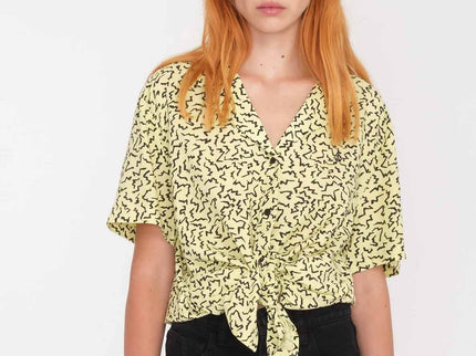 Volcom Volcom Dames Surfpunk Woven Shirt Aura Yellow
