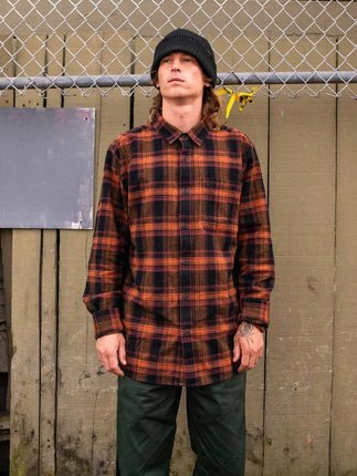 Volcom Volcom Heren Baystone Flannel LS Black