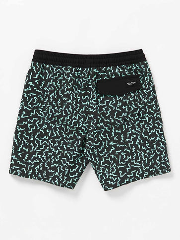 Volcom Volcom Kinder Asphalt Beach Trunk 15" Boardshort Black