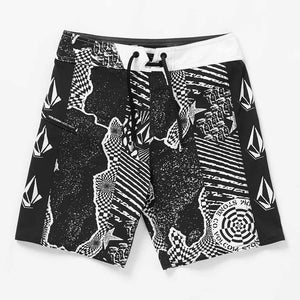 Volcom Volcom Kinder Lido Iconic Mod Boardshorts Black White