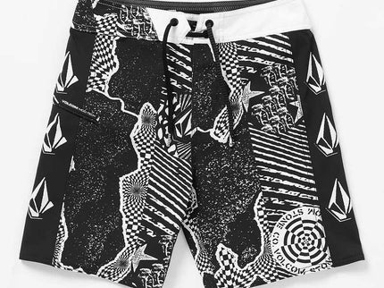 Volcom Volcom Kinder Lido Iconic Mod Boardshorts Black White