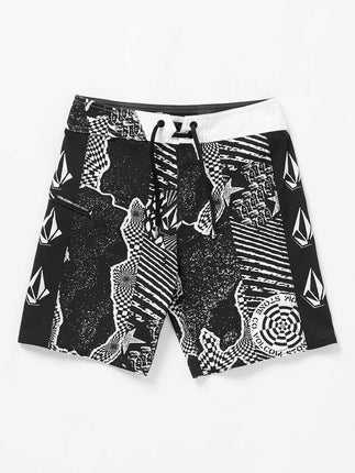 Volcom Volcom Kinder Lido Iconic Mod Boardshorts Black White