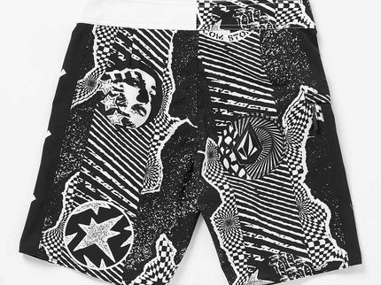 Volcom Volcom Kinder Lido Iconic Mod Boardshorts Black White