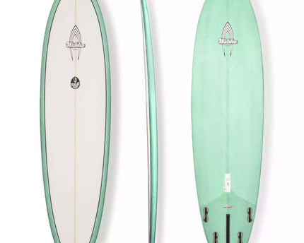 Walden Surfboards Walden Deviled Egg - Trueride PU - FCS II - 4 + 1 Fin 7'0 Teal