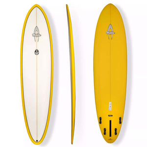 Walden Surfboards Walden Deviled Egg - Trueride PU - FCS II - 4 + 1 Fin 7'6 Yellow