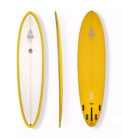 Walden Surfboards Walden Deviled Egg - Trueride PU - FCS II - 4 + 1 Fin 7'6 Yellow