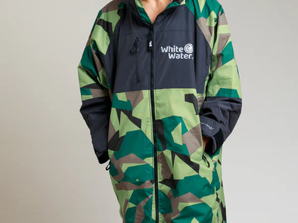 White Water White Water Surf Poncho Jas Hardshell Green Camo