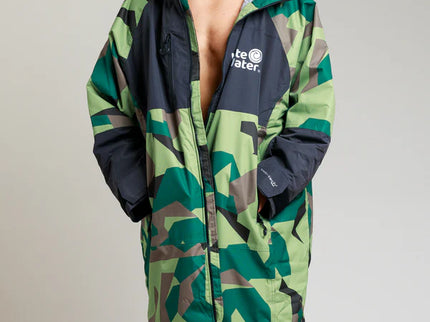 White Water White Water Surf Poncho Jas Hardshell Green Camo