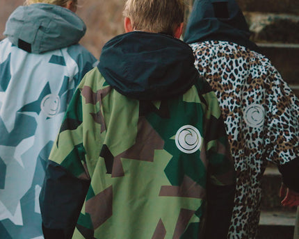 White Water White Water Surf Poncho Jas Hardshell Green Camo