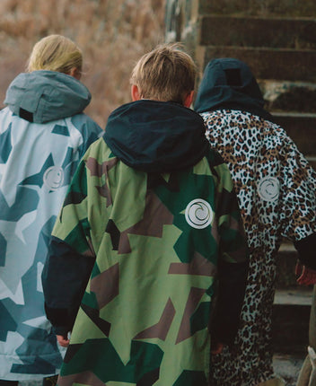 White Water White Water Surf Poncho Jas Hardshell Green Camo